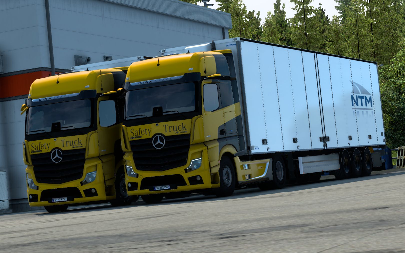 歐洲卡車模擬2聯運體驗 奔馳MP5運輸21噸機油從奧斯陸到哥特堡